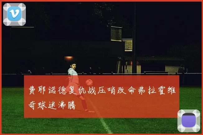 费耶诺德复仇战压哨改命弗拉霍维奇球迷沸腾